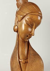 一个女人的雕刻，菲律宾，1940-1960